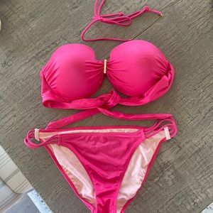 Victoria’s Secret hot melon colored bikini